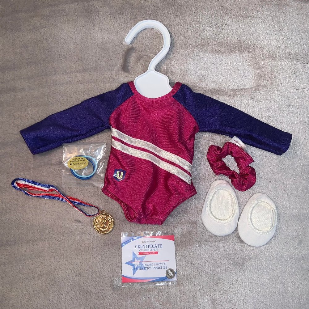 American Girl Doll Gymnastics Outfit Set